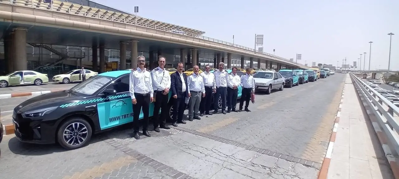 گزارش تصویری تاکسی های برقی در شهر فرودگاهی امام خمینی3