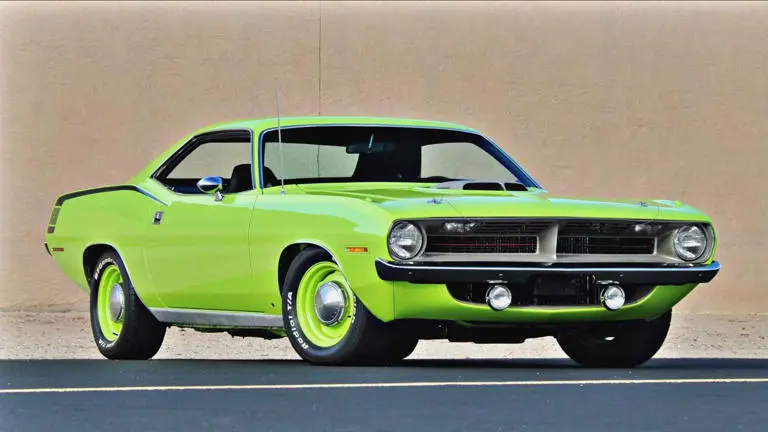 Green 1970 Plymouth Hemi Cuda