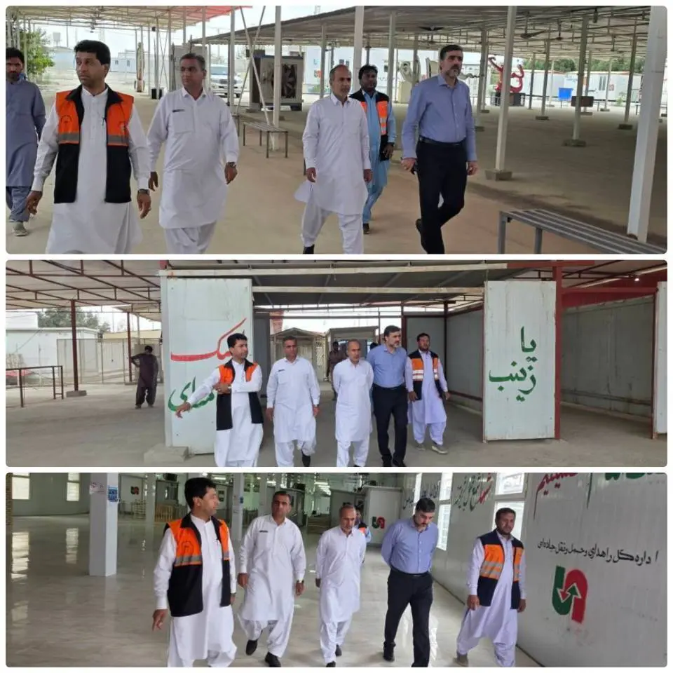 بازدید رضا اکبری از پایانه مرزی ریمدان