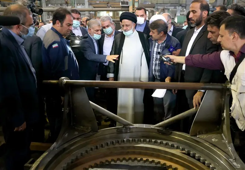 بازدید شهید رئیسی از هپکو