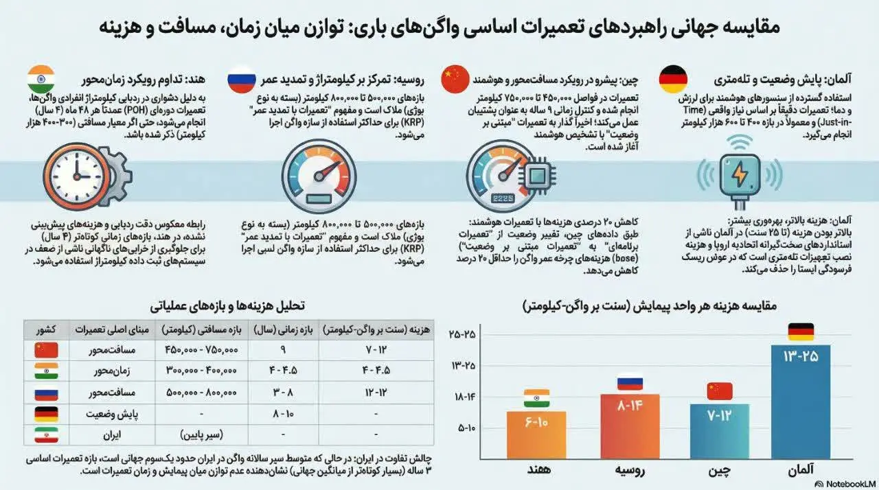 وضعیت تعمیرات واگن