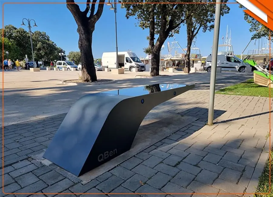 رپرتاژ آکهی- مبلمان شهری- نیمکت هوشمند