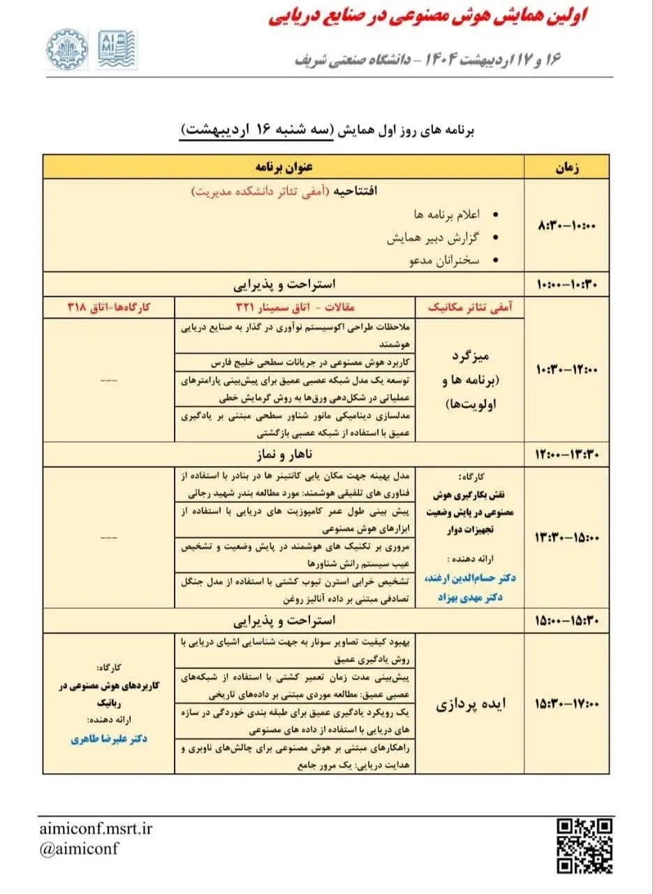  اولین همایش هوش مصنوعی در صنایع دریایی؛ گردهمایی نوآوران و متخصصان
