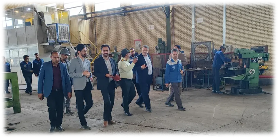 بازدید معاون دادستان کل کشور از کارخانه گروه صنعتی پلور سبز 