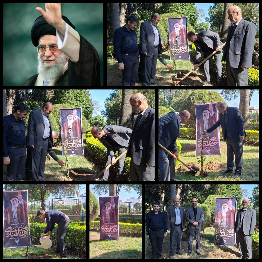 آیین روز درختکاری در راه‌ آهن تهران