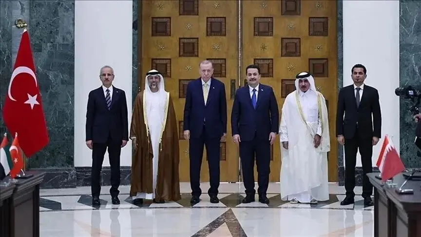 امضای یادداشت توافق میان وزیران 4 کشور برای طرح راه توسعه - قصر جمهوری - بغداد1