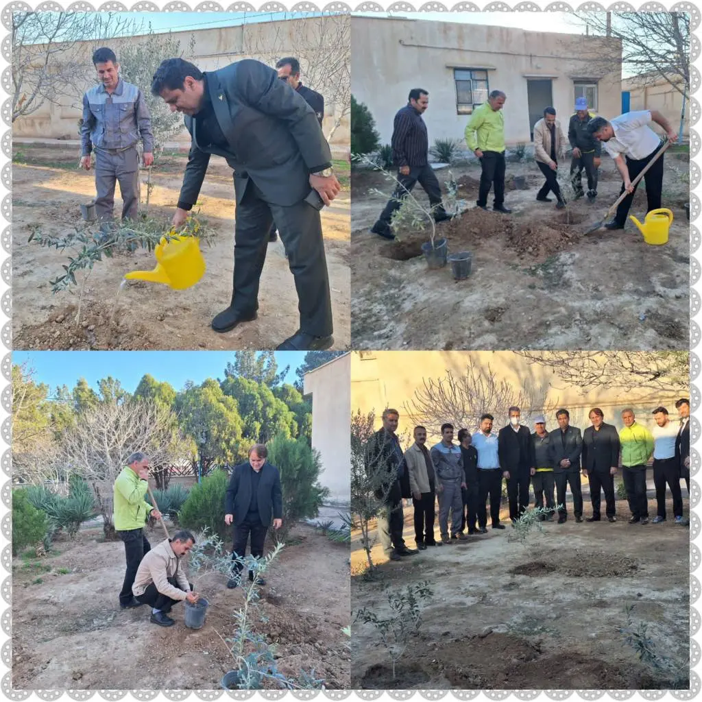 آیین روز درختکاری در راه‌ آهن تهران