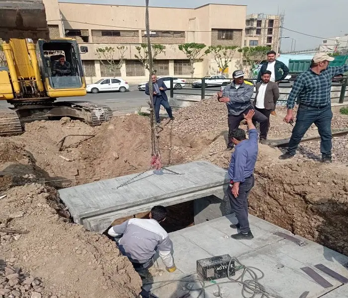 ساخت زیرگذر عابر پیاده بلاک کرج کردان 4