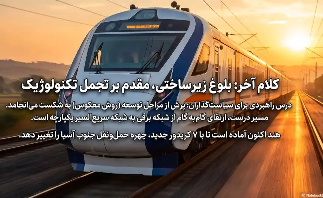 الگوی توسعه خطوط ریلی ایران