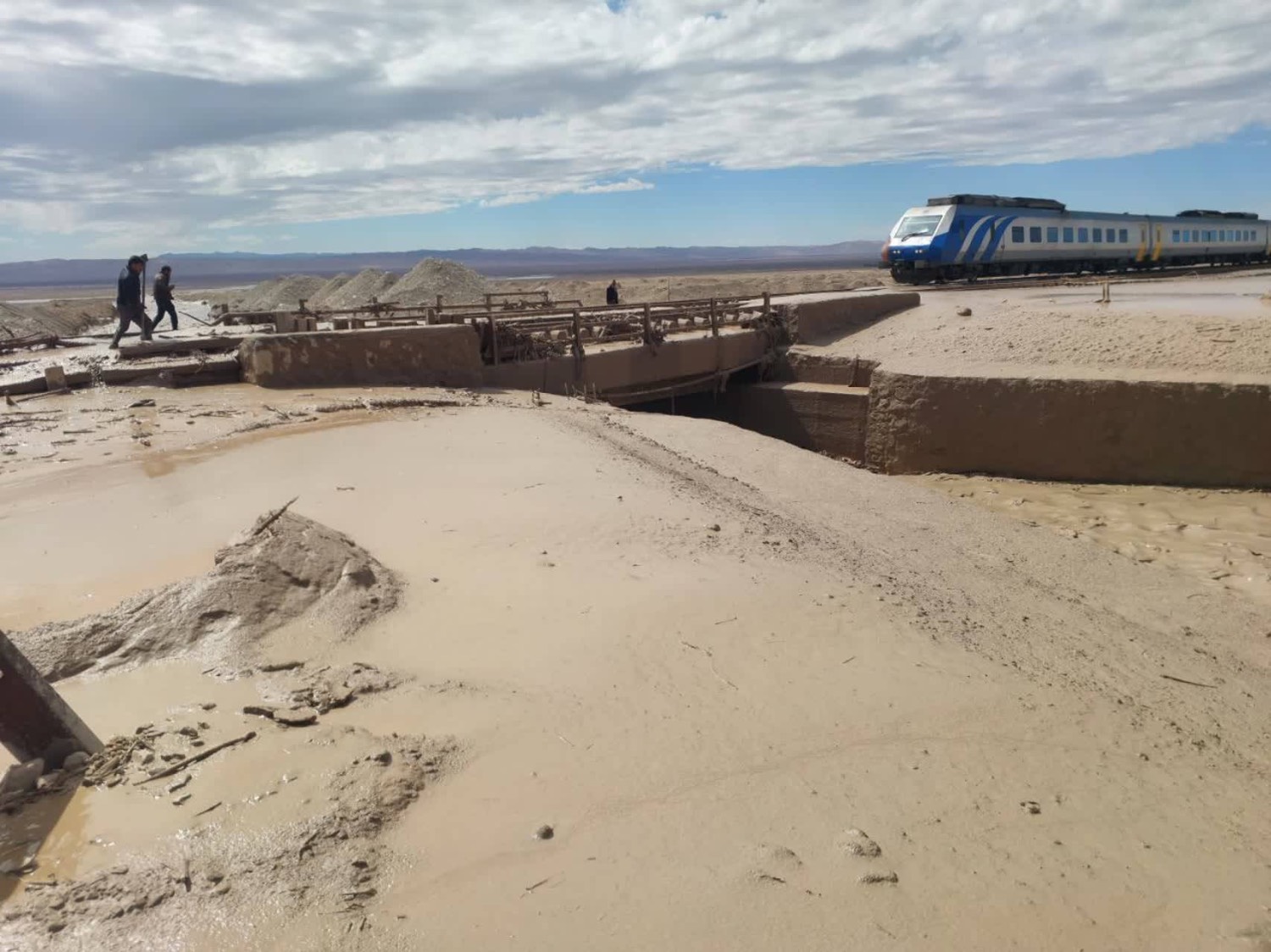 سیلاب در راهآهن شمالشرق