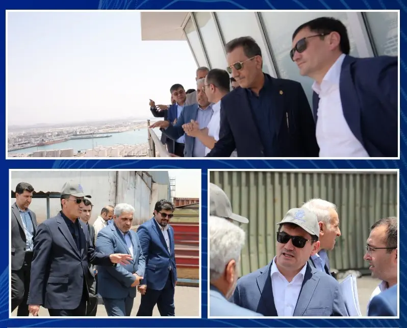بازدید وزیر حمل و نقل ازبکستان از برج کنترل ترافیک بندر شهید رجایی