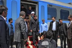 گزارش تصویری افتتاح راه آهن رشت بندر کاسپین6