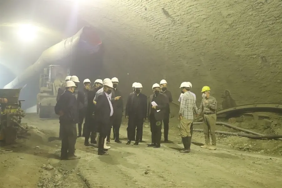گزارش تصویری بازدید از روند عملیات اجرایی پروژه تونل محور جدید هشتگرد طالقان1