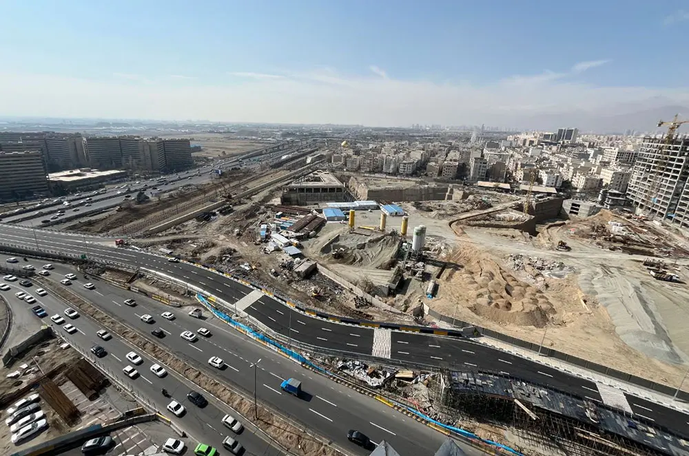  پل جدید بزرگراه شهید ستاری (1)