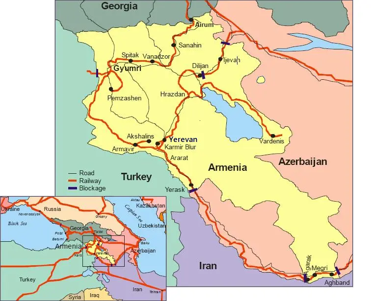 خط آهن ارمنستان