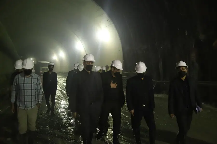گزارش تصویری بازدید از روند عملیات اجرایی پروژه تونل محور جدید هشتگرد طالقان
