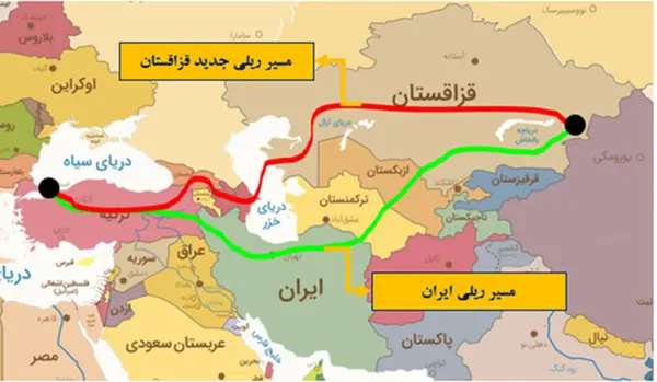 مسیر ریلی ایران و قزاقستان