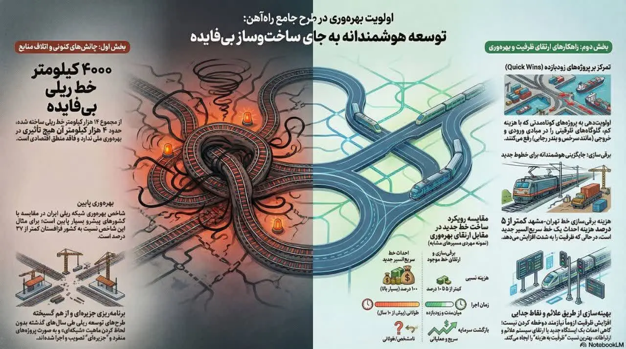 وضعیت پروژه های ریلی