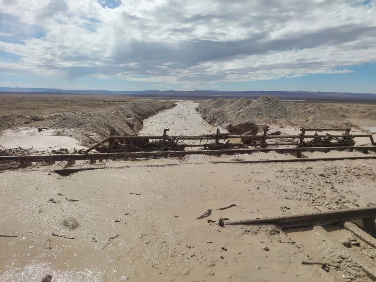 سیلاب در راهآهن شمالشرق