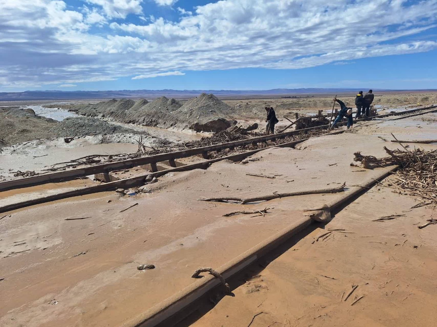 سیلاب در راهآهن شمالشرق