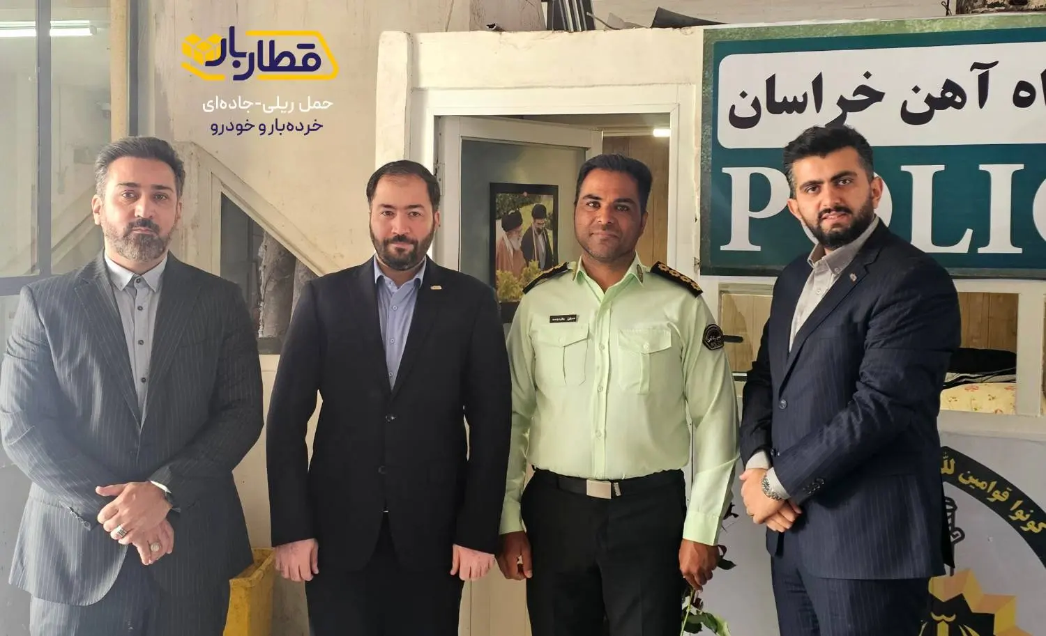 همکاری قطار بار با پلیس راه آهن
