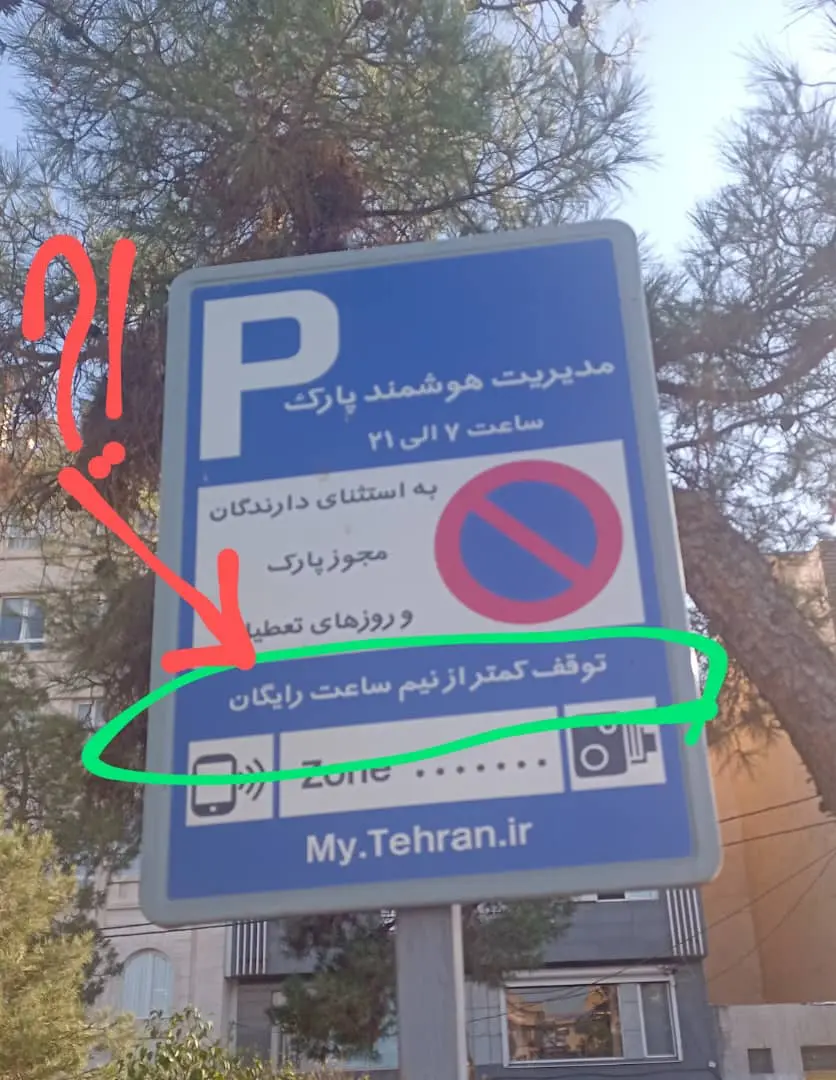 تابلو پارک حاشیه ای