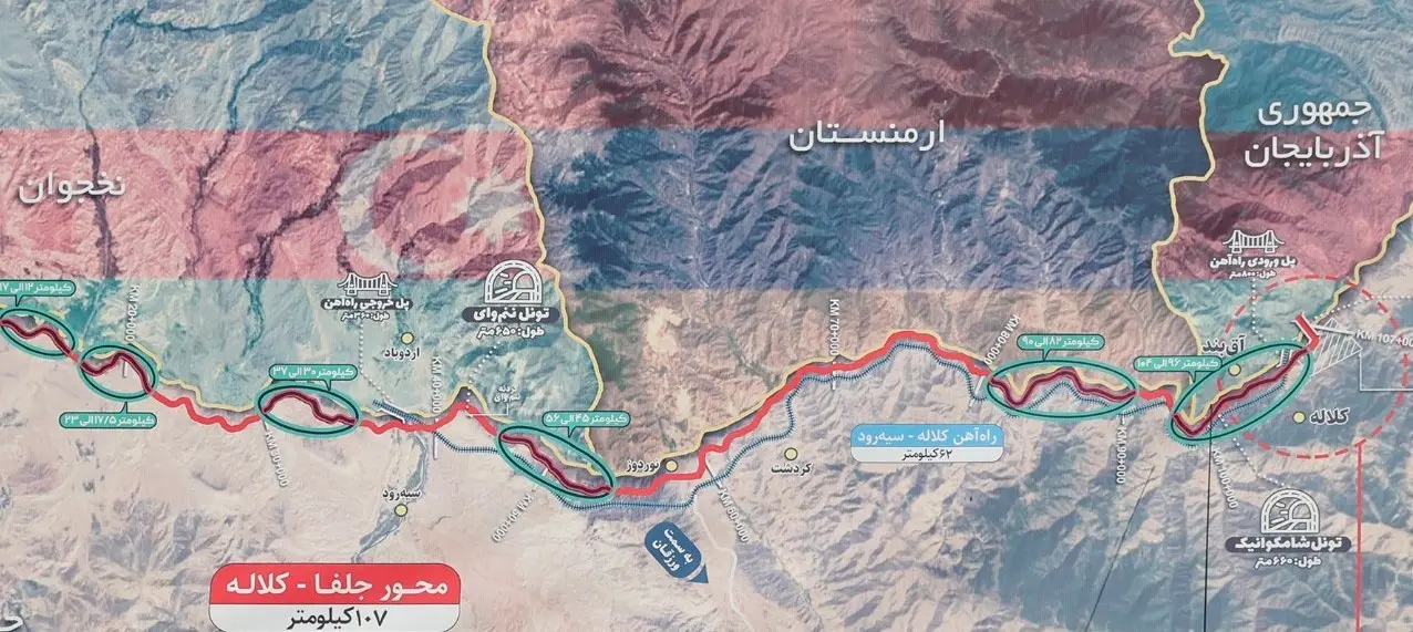 حط ریلی اتصال نخجوان به آذربایجان از خاک ایران