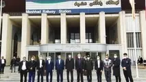بازدید میدانی مدیرعامل راه‌آهن از خدمات نوروزی در حال ارائه در ایستگاه راه‌آهن مشهد