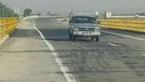 پل دوم رودخانه شور جهرم زیر بار ترافیک رفت