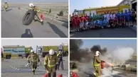 اختتامیه دومین دوره مسابقات آتش نشانی در شهر فرودگاهی امام