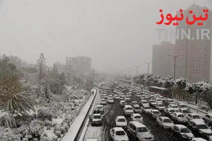 برف و ترافیک تهران
