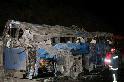 واژگونی اتوبوس سوادکوه