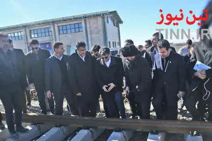 آغاز عملیات ریل گذاری راه آهن اردبیل - میانه