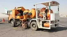 تسریع عملیات خط‎کشی سطوح پروازی با ابتکار کارکنان فرودگاه مهرآباد

