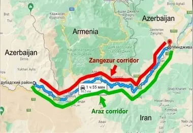کریدور زنگزور اول از ذهن مدیران حذف شد، بعد از نقشه آینده کشور/ چگونه مسیر های ترانزیتی ایران از دست رفت؟