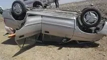 واژگونی خودرو در گردنه دامنه ۵ نفر را راهی بیمارستان کرد