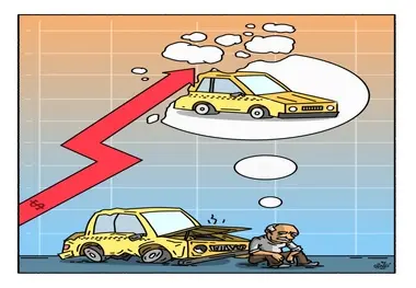 کاریکاتور/ توقف نوسازی تاکسی‌ها