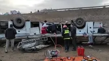 جزئیات واژگونی اتوبوس در محور هراز
