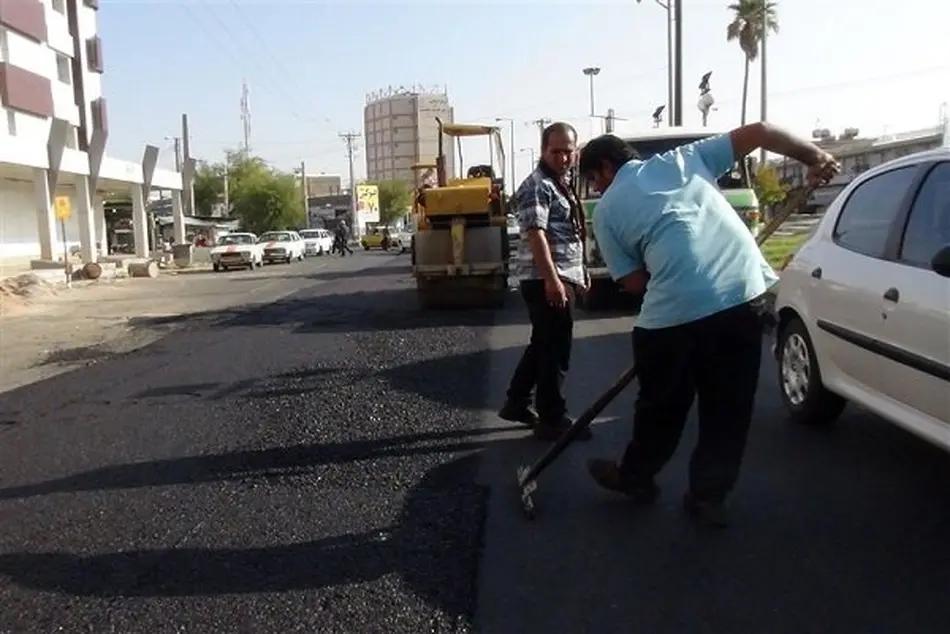 روکش آسفالت محور غار علیصدر اجرا شد