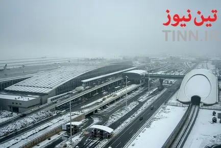 یک روز برفی در شهر فرودگاهی امام خمینی (ره)