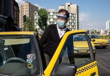 جریمه تاکسیرانان به سبب بی توجهی مسافران به استفاده از ماسک