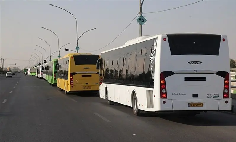  ۲۳۳ دستگاه اتوبوس برای انتقال زائران گلستانی به مرز مهران تدارک دیده شده است 