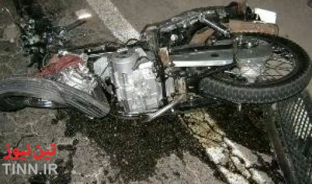 یک کشته در برخورد وانت و موتورسیکلت