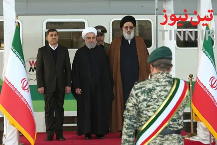 ایین افتتاح قطار برقی شهر جدید هشتگرد