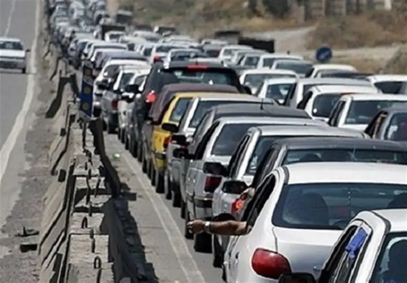 ترافیک سنگین در آزادراه رشت-قزوین
