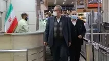 بازدید وزیر بهداشت از نحوه غربالگری مسافران در فرودگاه امام(ره)
