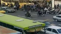 ۷ مجروح بر اثر برخورد اتوبوس شهری با یک ساختمان در تهران