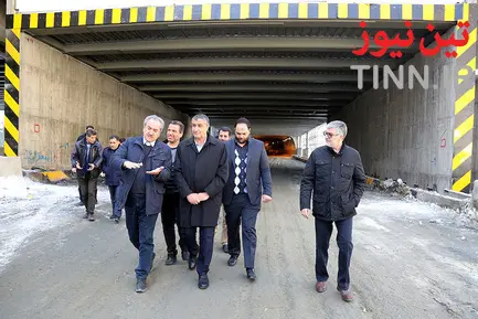 بازدید وزیر راه و شهرسازی از منطقه یک آزادراه تهران - شمال