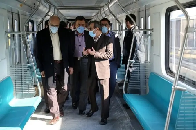 بازدید رئیس کمیسیون عمران و حمل و نقل شورای شهر از قطار ملی مترو