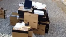 کامیون حامل لپ تاپ های قاچاق به بازار نرسیدند 